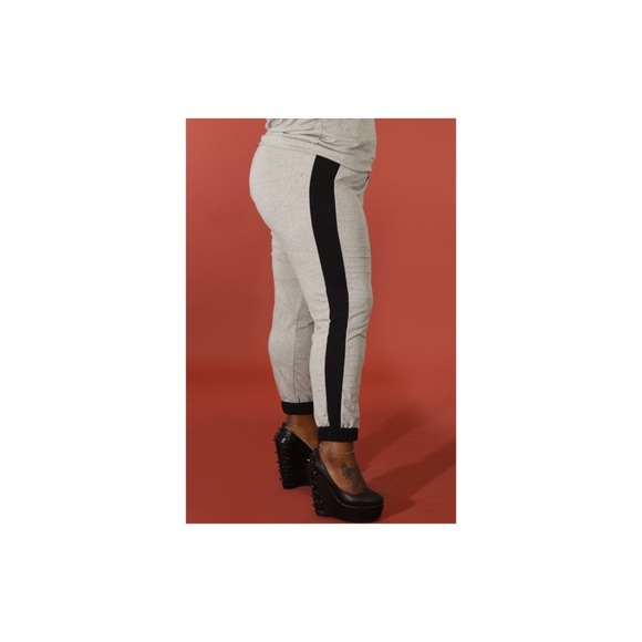 Plus Size Heather Gray Joggers - Picture 2 of 3